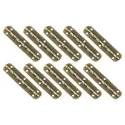 180 Degree Long Folding Butt Hinges with Screws, 65x15mm Bronze, 10 Pcs