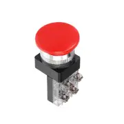 Push Button Switch Momentary Mushroom Head 1.2 Inch / Red