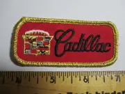 Cadillac Red Gold Glitter Patch 80's Auto Car Automobile Motorcar Machine Motor