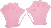1 Pair Silicone Swim Paddles Diving Gloves Adjustable Water Gloves for Men Women