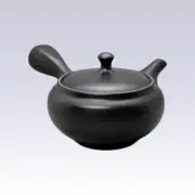 Tokoname Kyusu teapot - AKIRA - Vermilion Line - 500cc/ml - Obal ami stainless