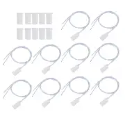 New 100 MA 10 x RC-33 Wired Door Contact Sensor Alarm Magnet Reed Switch