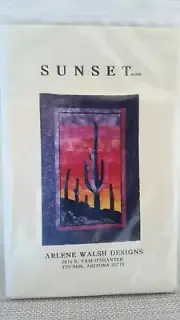 Vintage 1998 Quilt Pattern "Sunset" by Arlene Walsh Designs 27" x 40" New