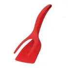 2 In 1 Silicone Pliers Handle & Flip Spatula Tongs Clamp Pancake Fried Egg