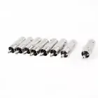 10 x Replacement BNC Female to RCA Male CCTV TV Jack Straight Connector Adapter