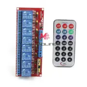 12V Infrared Remote Multi-function Control 8-Channel Relay Module Bidirectional