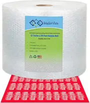 Air Bubble Cushioning Wrap Roll [12 Inch x 175 Feet Total Perforated Every 12 "