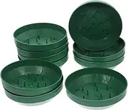 Round Floral Bowls - Foam Brick Trays | Flower Arrangements Landscape Tray | 10x Modern Flower Mud Fixing Plate Table Party Festival Decor for Creative Arrangements, Design for Easy Floral Display