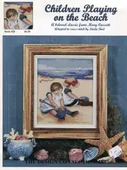 Cross Stitch Chart - Design Connection - Children Playing on the Beach