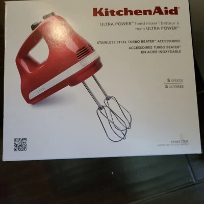 KitchenAid Ultra Power 5-Speed Hand Mixer - KHM512 - Empire Red