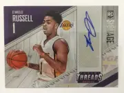 D'Angelo Russell Signage Rookie Card Auto 2015-16 Panini Threads Basketball