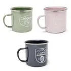 500ml Enamel Mug Tea Coffee Cup Camping Home Picnic Drink - Assorted