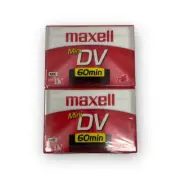 Maxell DV-60 Mini DV Cassette 2 Pack New & Sealed