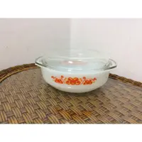 在飛比找蝦皮購物優惠-** 白河戀蓮 **康寧餐具 PYREX 奶白花圓型 雙耳萬