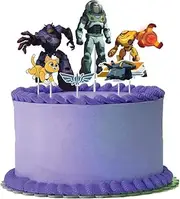 amscan Buzz Lightyear Cake Topper Kit (Pack of 6), Multicolored