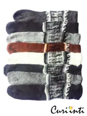 WHOLESALE LOT OF 10 NATURAL COLORS SOFT 100% ALPACA SMALLER SOCKS 1,5V