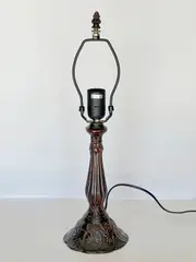 1 Lights Metal Vintage Lamp Base for 12"Tiffany Table Lamp