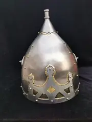 Medieval Norman Viking Knight King Helmet Battle SCA LARP Replica 18GA Costume