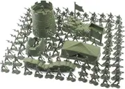 Phwj 100Pcs Military Soldier Model Toy Set, Plastic Military Toy Soldiers Men Figures Military Toy Action Figures Army Educational Toy For Children