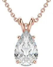 Lab Grown Diamonds 14K Rose Gold 6.00 ct. tw. Lab-Grown Diamond Necklace