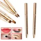 Double-headed Retractable Lip Brush Eye Liner Eyeshadow Eyebrow Brush 、 LmY^x FI