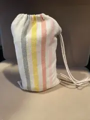 Belavi Hammock with Carry Bag Striped Pink / Yellow/White NEW Free Shipping