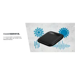 美光 Micron Crucial X6 500GB 500G 1TB 1T 2TB 2T 外接式 SSD TYPE C