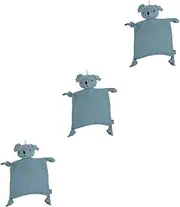 JOINPAYA 3pcs Soft Cotton Blanket Stuffed Rabbit Teething Toy for Newborns Toddlers