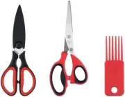 Herb Scissors & Kitchen Scissor Set - Multipurpose Stainless Steel 5 blades