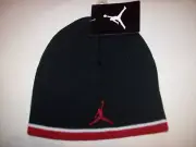 Jordan Jumpman Boys Hat Cold Weather Beanie 8-20 Black Nike New