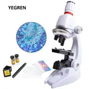 1200X Kids Home and School Biological Microscope Monocular Biology Microscopio Primary Student Scientific Experiment Tool
