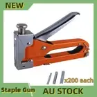 3 in 1 Staple Gun Heavy Duty Stapler Fastener Tool Tacker Staples & 600 PCS Nail