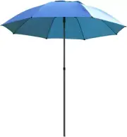 Black Stallion UB200 Core Flame-Resistant Industrial Umbrella, Blue 87.5 Inches