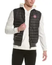 Men's Canada Goose Wool Down Front Vest - Large / Iron grey
