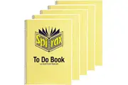 Spirax 706 Notebook To Do List Book 140 Page A4 Pack 5