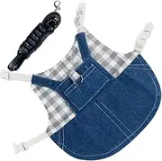 BELLIFFY 1 Set Small Animal Harness Set for Rabbits Guinea Pigs Ferrets Leash for Outdoor Use Lightweight Comfortable Design Fit for Small Pets