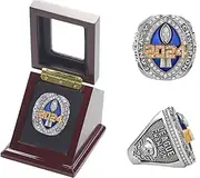 2024 Fantasy Football Ring Championship Ring Gold Silver Tone Plated Award Trophy Fan Gift Father's Day Collectibles Ring Display Box(10)