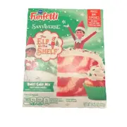 Pillsbury Fingertips Swirl Cake Mix Red & White Vanilla Elf On The Shelf