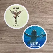Nirvana Nevermind In Utero Album Covers Vinyl Sticker Set