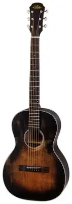 Aria Delta Players Series Parlour Acoustic Guitar Muddy Brown Finish
