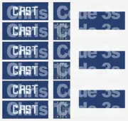 Adhesive Vinyl Shipping Container Decal suit OO gauge Bachmann - 20ft CAST 3pk