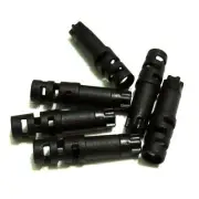 gobike88 Jagwire Plastic Anti-Klink End Caps, 5mm, 6pieces, Black, W89