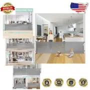 Retractable 90-Inch Safety Gate for Indoor/Outdoor Use - Pet & Baby Friendly
