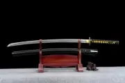 Tang Dynasty carbon steel patterned scabbard, Katana sword sharp