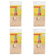 4x 8pc Ugears 3D Colouring/Painting Rocket Wooden Puzzle Kit/Model Gift Set 5+