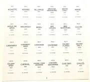 Spice Jar Labels White 120 Kitchen Rectangle Preprinted Seasoning Label Stickers
