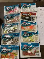 Berkley Gulp! Swimming Mullet 3" 11pk Multi Color White Pink Black