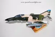 309th Fighter Squadron Wild Ducks F-4E Model, 1/42 (18") Scale, Mahogany