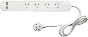 HPM Standard 4 Outlet Powerboard with 2 USB Type A Ports