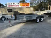 12X6 TANDEM AXLE TRAILER | GALVANIZED | FULL CHECKERPLATE | 12" SIDES | H/DUTY